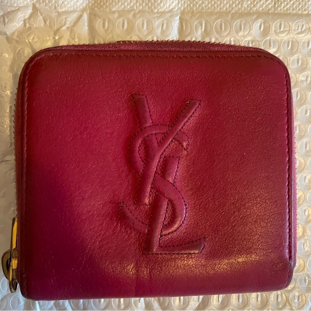 Ysl logo zippy wallet